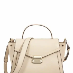 Túi Xách Michael Kors 35R4GWHS2L Whitney Md Flap Th Satchel Leather Lt Cream