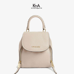 Balo Michael Kors hàng hiệu mini 30H9GVBB0L- VIV XS CONV BKPK LEATHER - LGHT SAND,balo MK mini hang hieu mau trang nga, balo michael kors chinh hang deo cheo, balo MK hang hieu mau trang danh cho nu, balo Michael Kors chinh hang authentic