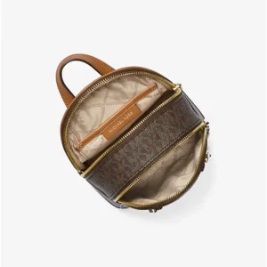 Balo Nữ Michael Kors Màu Nâu Brooklyn Extra-Small Logo Backpack Bag