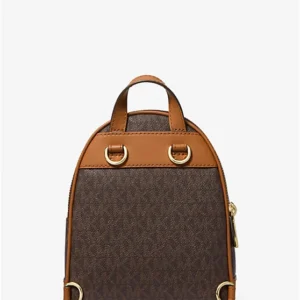 Balo Nữ Michael Kors Màu Nâu Brooklyn Extra-Small Logo Backpack Bag