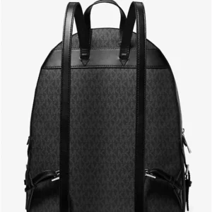 Balo Michael Kors Nữ Size Lớn Jaycee Large Black Logo Backpack