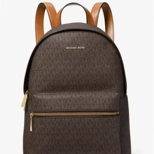 Balo Michael Kors 30S3GYDB6B Sally Medium 2-In-1 Logo and Faux Leather Backpack Brown
