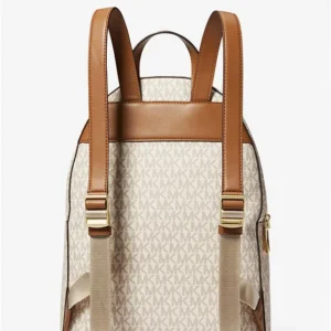 Balo Michael Kors 30S3GYDB6B Sally Medium 2-In-1 Logo and Faux Leather Backpack Vanilla