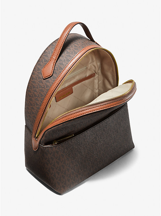 Balo Michael Kors Nữ Size Medium 35F3G6HB6B Valerie Brown Logo Backpack