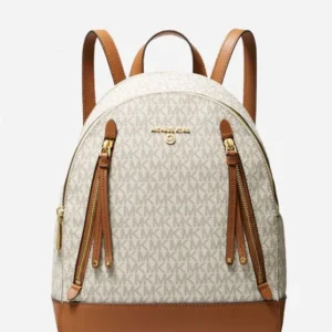 Balo Michael Kors Nữ Size Medium 30H1GBNB2B Brooklyn Vanilla logo Backpack