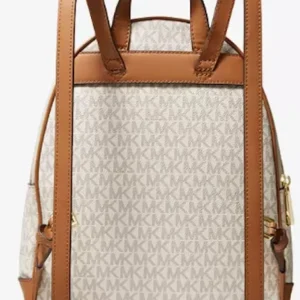 Balo Michael Kors Nữ Size Medium 30H1GBNB2B Brooklyn Vanilla logo Backpack