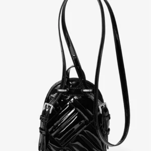 Balo mini Michael Kors hàng hiệu  Abbey Mini BKPK Xbody Black backpack