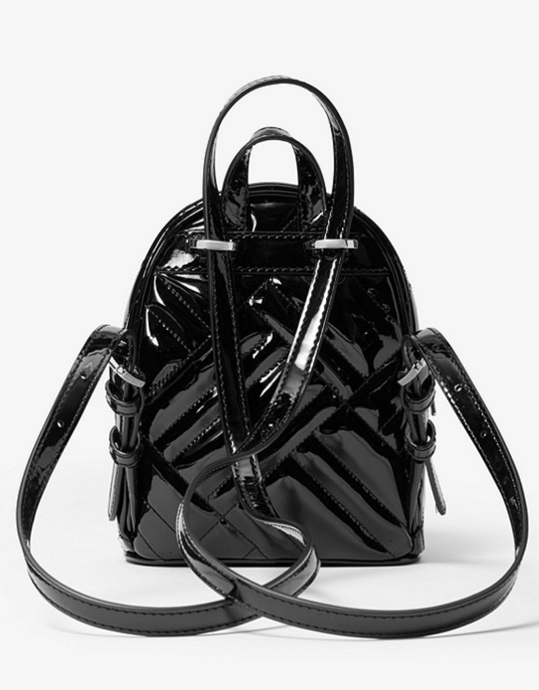 Balo mini hàng hiệu Michael Kors Abbey Mini BKPK Xbody Black backpack