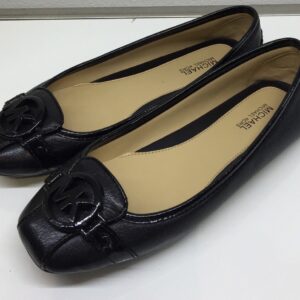 Giày búp bê Michael Kors nữ Giày Fultom Moc Black logoGiày búp bê Michael Kors nữ Giày Fulton Moc Black logo