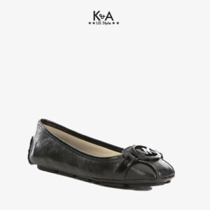 Giày búp bê Michael Kors nữ Giày Fultom Moc Black logoGiày búp bê Michael Kors nữ Giày Fulton Moc Black logo