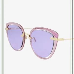 Mắt Kính Alexander Mcqueen MQ0284S 003 Gold Violet