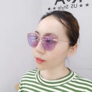 Mắt Kính Alexander Mcqueen MQ0284S 003 - Gold-Gold-Violet