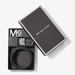 Set Dây Nịt Nam Michael Kors Màu Nâu 36T8LBLY7B 4 In 1 Belt Box Set Brown