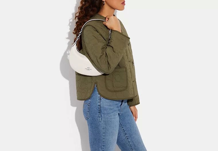 Túi Coach Đeo Vai Màu Trắng Teri Hobo Bag