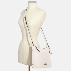 Túi Xách Coach Màu Trắng Đeo Chéo C1648 Pebbed Leather Ellie File White