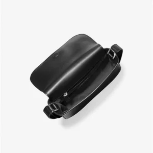 Túi Michael Kors đeo chéo 30T0S1MM1L Samira Small Pebbled Leather Messenger Bag Black