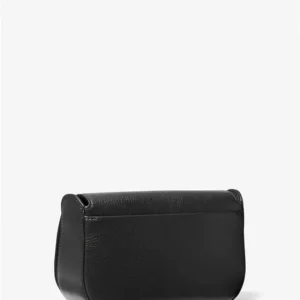 Túi Michael Kors đeo chéo 30T0S1MM1L Samira Small Pebbled Leather Messenger Bag Black