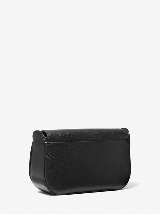 Túi Michael Kors đeo chéo 30T0S1MM1L Samira Small Pebbled Leather Messenger Bag Black