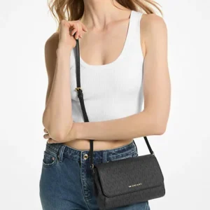 Túi Michael Kors 35H8GTTC6B Jet Set Travel Md Conv Pouchette Black