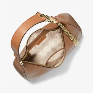 Túi Xách Michael Kors Đeo Vai Màu Nâu Piper Large Pebbled Leather Shoulder Bag