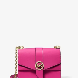 Túi Michael Kors đeo vai màu hồng 32T1LGRC5L Greenwich Leather Crossbody Bag