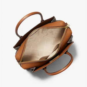 Túi Đeo Chéo Sizre Trung Mercer Medium Logo and Leather Belted Satchel