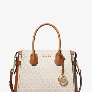 Túi Đeo Chéo Sizre Trung Mercer Medium Logo and Leather Belted Satchel