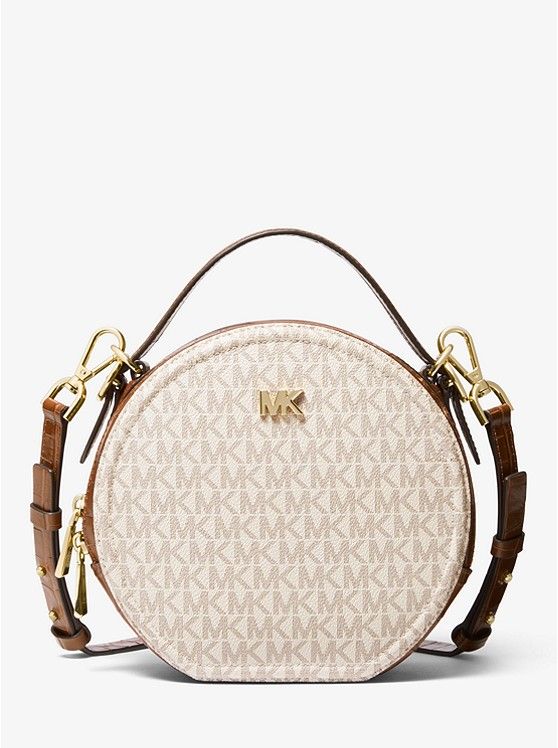Túi xách delaney signature của thương hiệu Michael Kors được làm bằng nhực PVC và viền da thật