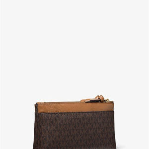 Túi xách Michael Kors mini đeo chéo màu nâu 32S0G00C7B- MK CHARM MD TAB DBZP PHN XBODY-BRN, tui xach hang hieu mini,  tui xach Michael Kors hang hieu nu, tui xach Mk mini mau nau, tui xach MK deo cheo mau nau, gio xach Michael Kors mini deo cheo.