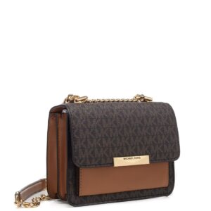 Túi xách Michael Kors hàng hiệu authentic Jade XS Suggest Crossbody Bag, túi xách MK nữ đeo chéo màu nâu, túi xách MK chính hãng dự tiệc giành cho nữ, túi xách michael kors nữ đeo chéo sành điệu, túi xách MK đeo vai màu nâu