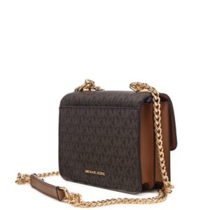 Túi xách Michael Kors hàng hiệu authentic Jade XS Suggest Crossbody Bag, túi xách MK nữ đeo chéo màu nâu, túi xách MK chính hãng dự tiệc giành cho nữ, túi xách michael kors nữ đeo chéo sành điệu, túi xách MK đeo vai màu nâu