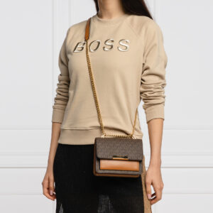 Túi xách Michael Kors hàng hiệu authentic Jade XS Suggest Crossbody Bag, túi xách MK nữ đeo chéo màu nâu, túi xách MK chính hãng dự tiệc giành cho nữ, túi xách michael kors nữ đeo chéo sành điệu, túi xách MK đeo vai màu nâu