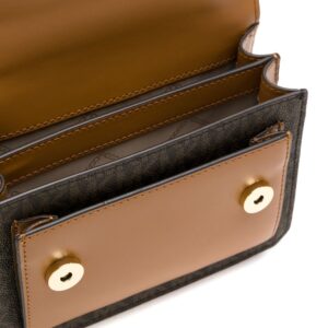 Túi xách Michael Kors hàng hiệu authentic Jade XS Suggest Crossbody Bag, túi xách MK nữ đeo chéo màu nâu, túi xách MK chính hãng dự tiệc giành cho nữ, túi xách michael kors nữ đeo chéo sành điệu, túi xách MK đeo vai màu nâu