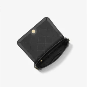 Túi Xách Michael Kors Màu Đen Đeo Chéo 35H8GTTC6B Jet set Item MD CONV Pouchette Black