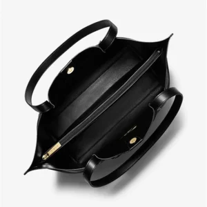 Túi Xách Michael Kors Màu Đen Đeo Vai Lớn 35S1GU5T7B Emilia Large EW Tote Bag Black