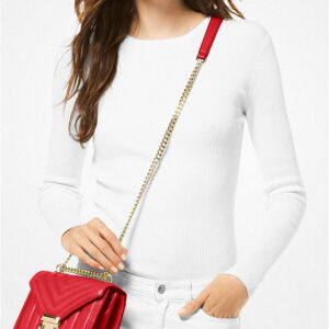 Túi xách Michael Kors mini màu đỏ Whitney Mini Quilted Shoulder Bag