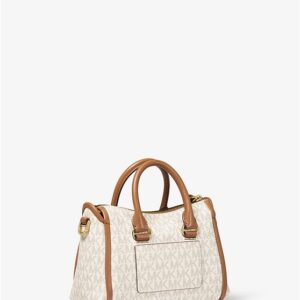 Túi xách Michael Kors mini đeo chéo 32T0GCCC1B-Carine Extra-Small Logo Crossbody Bag-vanilla
