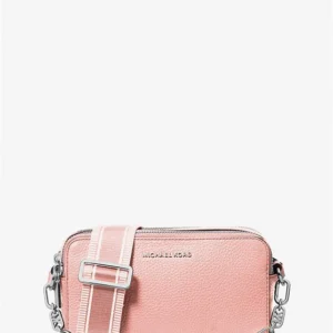 Túi xách Michael Kors Màu Hồng Đeo Chéo Jet Set Sm Dbl Zp Camra Chn Xbody Leather Bag