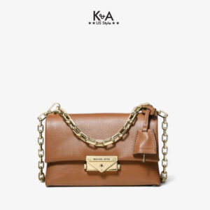 Túi xách Michael Kors hàng hiệu nữ Cece Mini Acorn Xs Chain Xbody Bag, túi xách Michael Kors hàng hiệu nữ, túi xách Mk mini màu nâu, túi xách MK đeo chéo màu nâu, giỏ xách Michael Kors mini đeo chéo