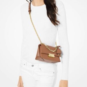 Túi xách Michael Kors hàng hiệu nữ Cece Mini Acorn Xs Chain Xbody Bag, túi xách Michael Kors hàng hiệu nữ, túi xách Mk mini màu nâu, túi xách MK đeo chéo màu nâu, giỏ xách Michael Kors mini đeo chéo