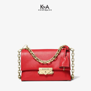 Túi xách Michael Kors hàng hiệu nữ Cece Mini Bright Red Xs Chain Xbody Bag, túi xách Michael Kors hàng hiệu nữ, túi xách Mk mini màu đỏ, túi xách MK đeo chéo màu đỏ, giỏ xách Michael Kors mini đeo chéo