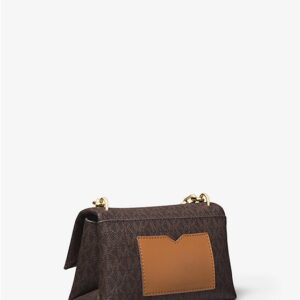 Túi xách Michael Kors hàng hiệu nữ Cece Mini Brown Xs Chain Xbody Bag, túi xách Michael Kors hàng hiệu nữ, túi xách Mk mini màu nâu, túi xách MK đeo chéo màu nâu, giỏ xách Michael Kors mini đeo chéo, giỏ xách Michael Kors hàng hiệu authentic 100%