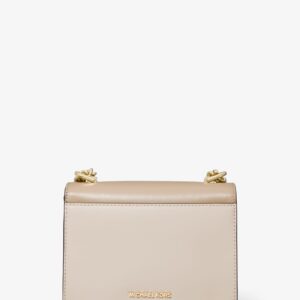 Túi xách Michael Kors hàng hiệu authentic Jade XS Suggest Crossbody Bag, túi xách MK nữ đeo chéo màu trắng, túi xách MK chính hãng dự tiệc giành cho nữ, túi xách michael kors nữ đeo chéo sành điệu, túi xách MK đeo vai màu trắng