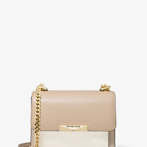 Túi xách Michael Kors hàng hiệu authentic Jade XS Suggest Crossbody Bag, túi xách MK nữ đeo chéo màu trắng, túi xách MK chính hãng dự tiệc giành cho nữ, túi xách michael kors nữ đeo chéo sành điệu, túi xách MK đeo vai màu trắng