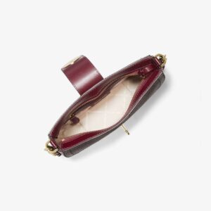 Túi xách Michael Kors kẹp nách mã 32S0GNMU0B CARMEN DK BERRY, tui xach MK chinh hang kep nach mau do du tiec, tui xach MK hang hieu cao cap kep nach, gio xach Michael Kors kep nach mau do dao pho, gio xach MK authentic mau do