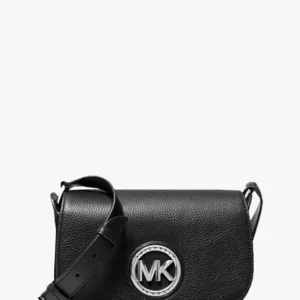 Túi Michael Kors đeo chéo 30T0S1MM1L Samira Small Pebbled Leather Messenger Bag Black