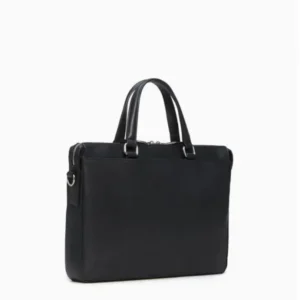 Túi Calvin Klein Nam 46209953 Refined Leather Slim Briefcase
