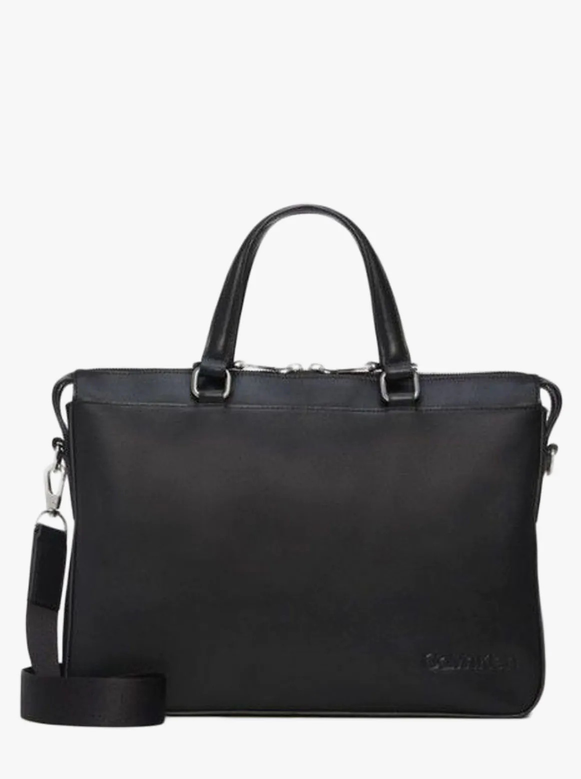 Túi Calvin Klein Nam 46209953 Refined Leather Slim Briefcase