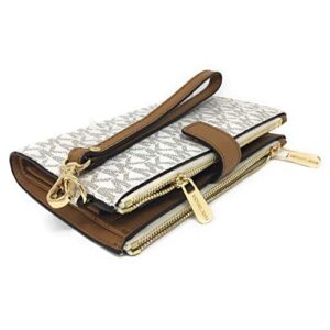 Combo Balo Michael Kors 30F2G9VB2B Valerie Medium Backpack Và Ví Michael Kors 35F8GTVW0B Jet Set Travel Double Zip Vanilla Wallet