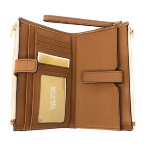 Combo Balo Michael Kors 30F2G9VB2B Valerie Medium Backpack Và Ví Michael Kors 35F8GTVW0B Jet Set Travel Double Zip Vanilla Wallet